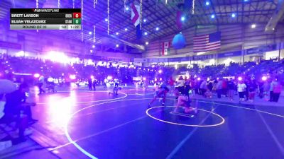 132 lbs Round Of 32 - Brett Larson, Great Plains Wrestling Academy vs Elijah Velazquez, Standfast
