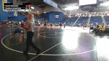 130 lbs Champ. Round 3 - Blayr Strawser, Lehighton Area vs Isabella Thompkins, Dover