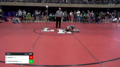 50 lbs Quarterfinal - Grant Senft, York vs Andrew Schwarting, Warrington