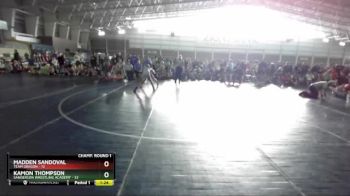 119 lbs Champ Round 1 (16 Team) - Kamon Thompson, Sanderson Wrestling Academy vs Madden Sandoval, Team Oregon