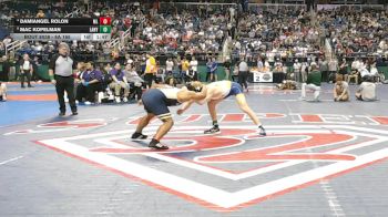 8A 165 lbs Quarterfinal - Mac Kopelman, Laney vs DamiAngel Rolon, Mallard Creek High School
