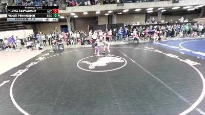 115 lbs Champ. Round 3 - Lydia Cartwright, Sandwich vs Violet Pennington, Pekin