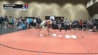 113 lbs Champ. Round 2 - Carlos Rivera, Hammer Wrestling Club vs Liam Matson, NISKAYUNA Schenectady Girls Wrestling Club