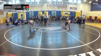 132 lbs Champ. Round 2 - Edward Hoiler, Lake Gibson vs Leonardo Conde Rivera, New Smyrna Beach Sr H S