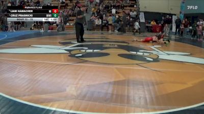 75 lbs Semifinal - Cruz Prasnicki, Dakota Boyz Wrestling Club vs Liam Hamacher, MN Elite