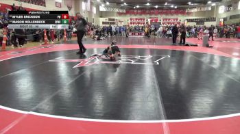 90 lbs Cons. Round 3 - Myles Erickson, Pinnacle Wrestling vs Mason Hollenbeck, Edina Youth Wrestling Club