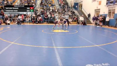 126 lbs Quarterfinal - Preston Thar, Douglas vs Skylen Teague, Torrington