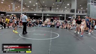 64 lbs Round 5 (8 Team) - Tallon Sharp, Iron Horse vs Brody Farrington, Junior Terps