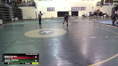 138 lbs Placement - Braylon Hill, Mcadory vs Isaiah Thomas, Huntsville