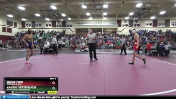 126 lbs Round 2 - Kaiden Dietzenbach, Notre Dame, Burlington vs Derek Foht, Dubuque Senior