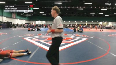 106 lbs Round Of 16 - Luke Loren, CA vs Colton Wyller, IL