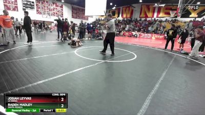 106 lbs Cons. Semi - Josiah Leyvas, La Serna vs Raden Madley, Santa Monica