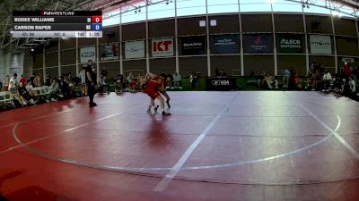 100 lbs Bodee Williams, Idaho vs Carson Raper, North Carolina
