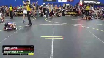 60 lbs Round 4 (6 Team) - DAngelo `lil D` Chavez, Untouchables Purple vs Loftan Alfstad, Iowa Elite