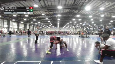 145 lbs Rr Rnd 1 - Khalif Rhodes, Carolina Mat Mavericks - HSB vs Kael Black, Ohio Titan Gold - HSB