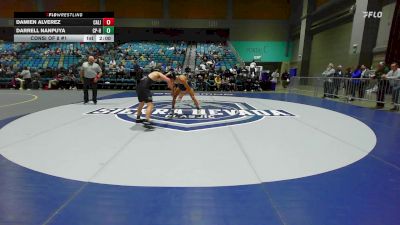 141 lbs Consi Of 8 #1 - Damien Alverez, California Baptist vs Darrell Nanpuya, Cal Poly Humbolt