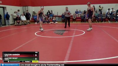 182 lbs Cons. Round 3 - Karter Wulf, OABCIG vs Colton Harken, AP-GC