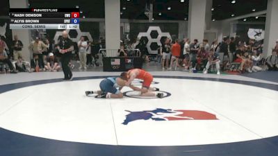 57 kg Cons. Semis - Nash Denison, Cowboy Wrestling Club vs Alyis Brown, Spartan RTC@LHP
