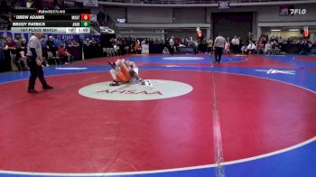 5A 165 lbs 1st Place Match - Drew Adams, Montevallo vs Brody Patrick, Arab