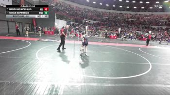 95 lbs Champ. Round 2 - Kenlie Seffrood, Monroe Wrestling Club vs Madeline Nicklaus, Mollitium