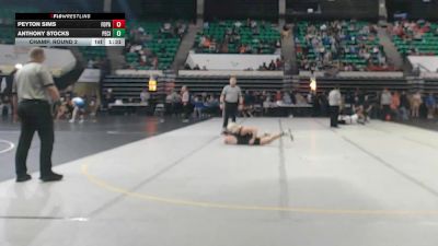 6A 175 lbs Champ. Round 2 - Peyton Sims, Fort Payne vs Anthony Stocks, Pell City