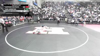 6A 157 lbs Champ. Round 1 - Karl Ledbetter, Corner Canyon vs Santiago Delprado, Herriman