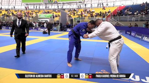 Paulo Gabriel Vieira De Sousa vs Cleiton De Almeida Santos 2025 Brasileiro Jiu-Jitsu IBJJF