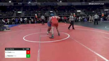 288 lbs Consolation - Eben Crain, Reeds Spring vs Jason Newton, Paola Wrestling Club