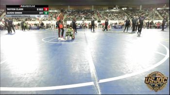 110 lbs Quarterfinal - Tavyon Clark, Del City Little League Wrestling vs Jaxon Green, Standfast