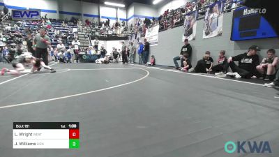 67 lbs Final - Levi Wright, Weatherford Youth Wrestling vs Judah Williams, Lions Wrestling Academy