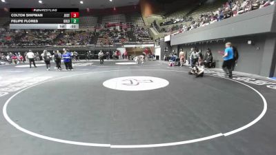 115 lbs Consi Of 16 #1 - Colton Shipman, Justin Garza vs Felipe Flores, Golden Valley (Bakersfield)