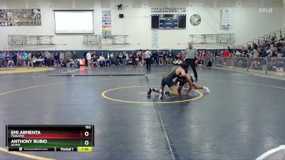 132 lbs Quarterfinal - Emi Armenta, Tualatin vs Anthony Rubio, Aloha