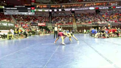 2A-120 lbs Cons. Round 3 - Jake Haugse, Mount Vernon vs Braxton Hass, Atlantic