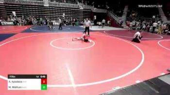 113 lbs Consi Of 4 - Aiden Apodaca, Riverton USA WC vs Maddax Mahlum, Rustler WC