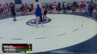 250 lbs Cons. Round 3 - Adam Cook, Crossroads Wrestling vs Tyler Stinson, Spartan Wrestling Club