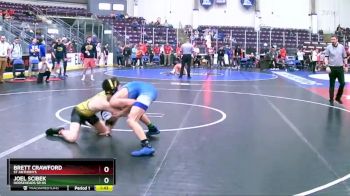 116 lbs Quarterfinal - Joel Scibek, Horseheads Sr HS vs Brett Crawford, St Anthonys