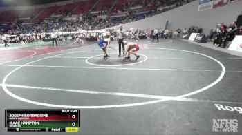 6A-126 lbs Quarterfinal - Isaac Hampton, Newberg vs Joseph Borraggine, North Medford