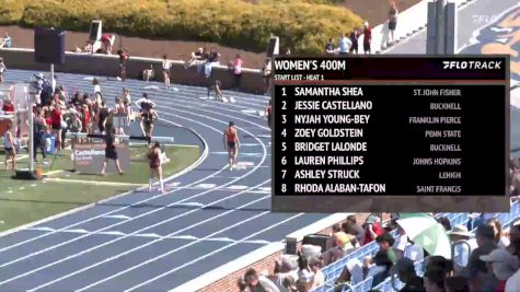 Women's 400m, Finals 1