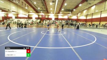 133 lbs Quarterfinal - Brayden Esposito, New England College vs Jordan Barrett, Unattached