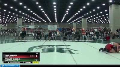 133 lbs Placement (4 Team) - Jake Barnes, Baker (Kan.) vs Conner Burrus, Cumberlands (Ky.)