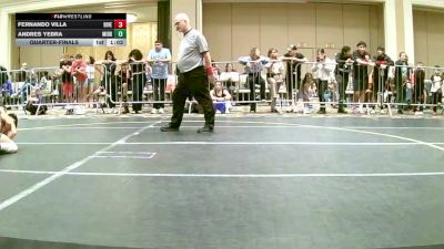 88 lbs Quarterfinal - Fernando Villa, Riverside Rascal vs Andres Yebra, Middletown WC