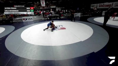 Cons. Round 2 - Alyssa Prado, Mayfair High School Wrestling vs Leila Witzerman, Peninsula High School Wrestling