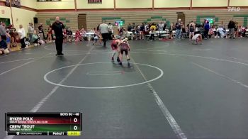 48 lbs Round 2 - Ryker Polk, Great Bridge Wrestling Club vs Crew Trout, Virginia Patriots