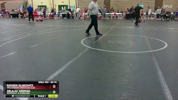 65-70 lbs Round 2 - Delilah Weiman, Northeast Jr Wrestling vs Raygen Slokovitz, Williamsburg Wrestling Club
