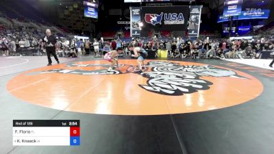 157 lbs Rnd Of 128 - Frankie Florio, FL vs Kyler Knaack, IA