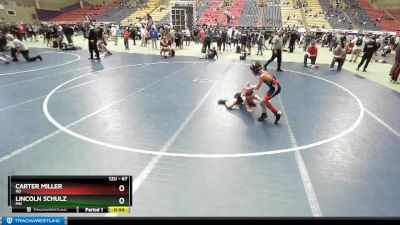 67 lbs Champ. Round 1 - Lincoln Schulz, MN vs Carter Miller, ND