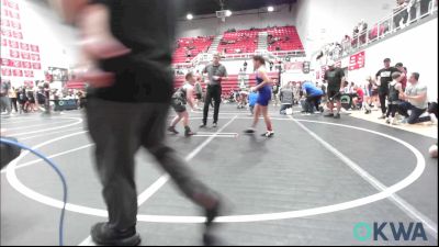 130 lbs Rr Rnd 3 - Giselle Bailey, Midwest City Bombers Youth Wrestling Club vs Kelsie Rains, Tecumseh Youth Wrestling