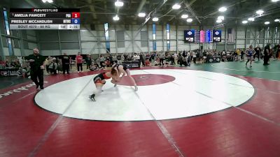 68 kg Cons. Quarters - Amelia Fawcett, Pioneer Grappling Academy vs Presley McCandlish, Mat-Town Wrestling Club