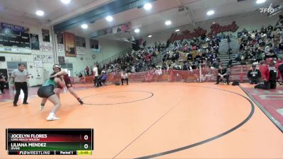 155 lbs Cons. Round 3 - Jocelyn Flores, Long Beach Wilson vs Liliana Mendez, Irvine