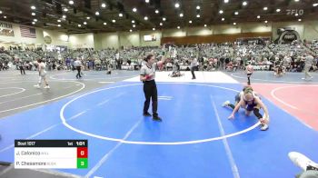 100 lbs Quarterfinal - John Calonico, Willows Wrestling vs Pasen Chessmore, Buckaroo WC